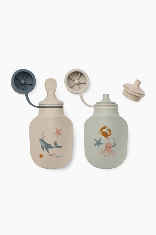 SZARY Zestaw dwóch butelek na smoothie `Lizzi`