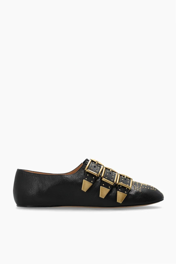 CZARNY Skórzane buty `Susan`