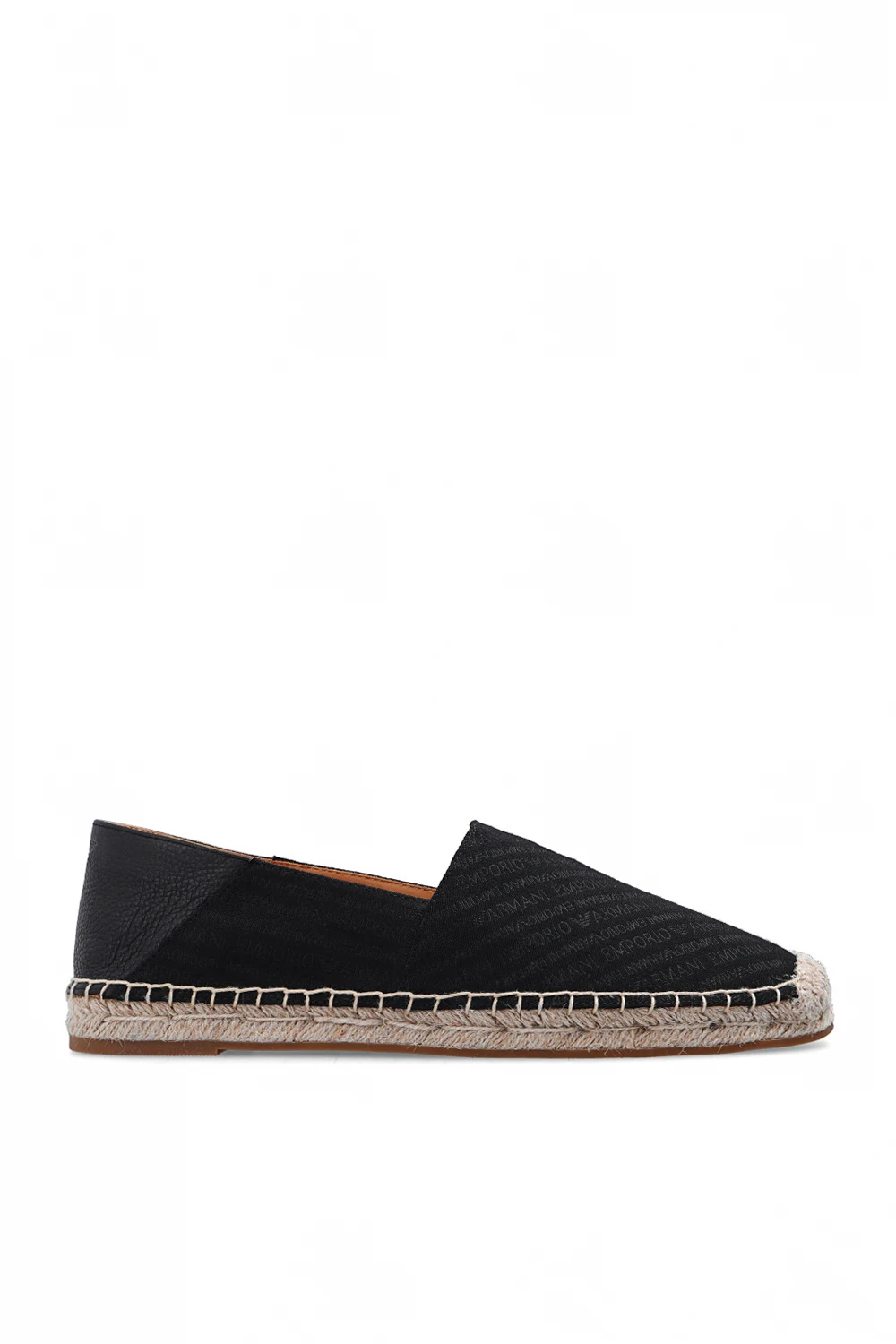 BLACK Espadrilles with logo