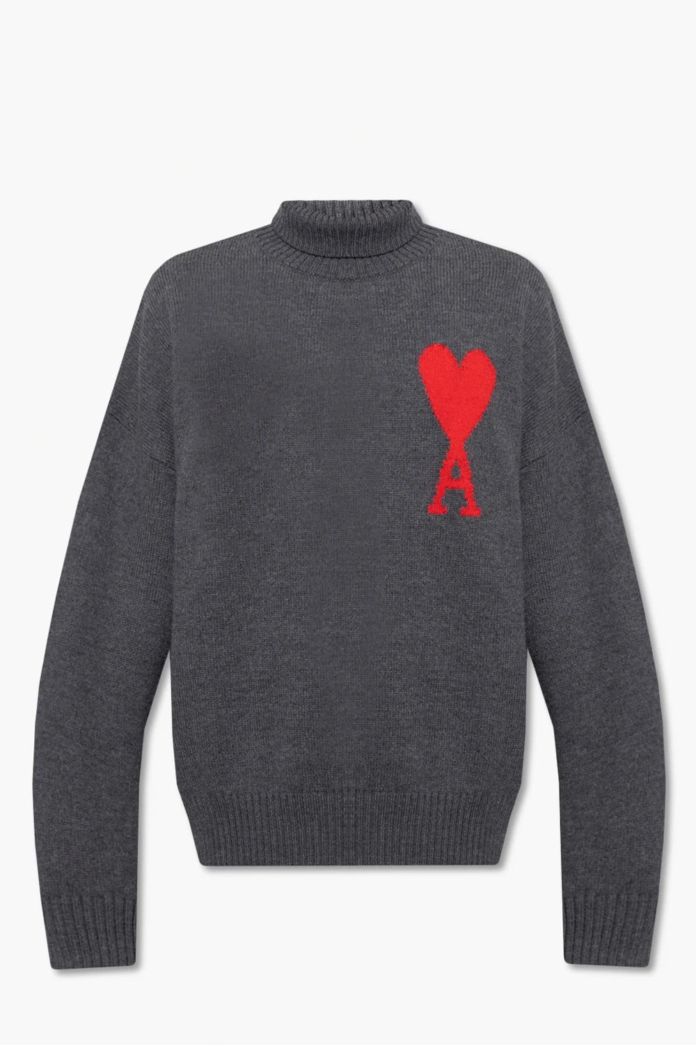 GREY Turtleneck sweater with logo