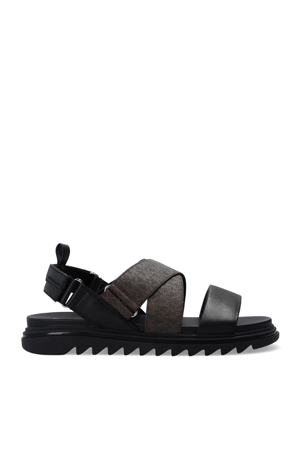 BLACK ‘Damon’ sandals with logo