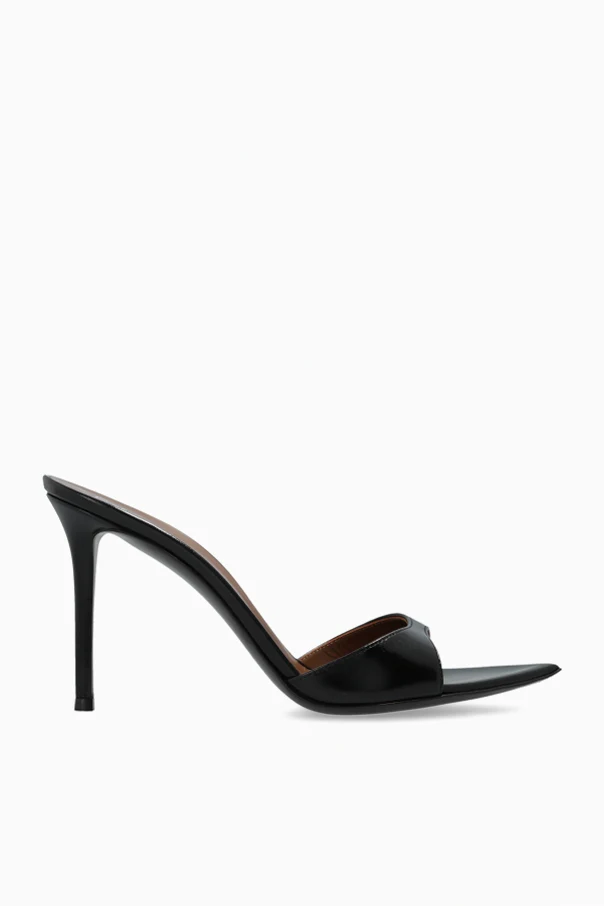 BLACK Heeled mules 'Intrigo'