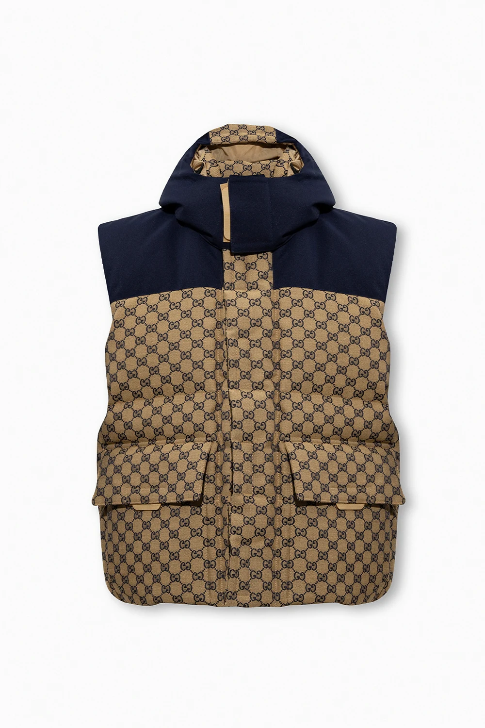 Monogrammed quilted vest
