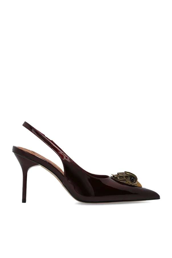 BURGUNDY Large Eagle high-heeled shoes