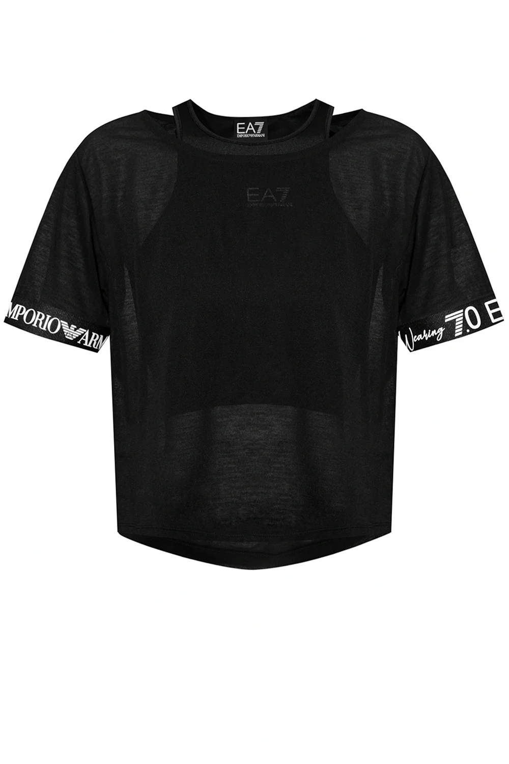 BLACK Training top & T-shirt set