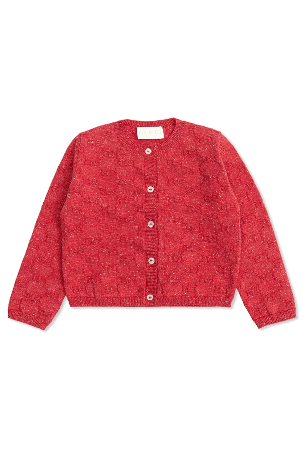 RED Cardigan with "GG" pattern