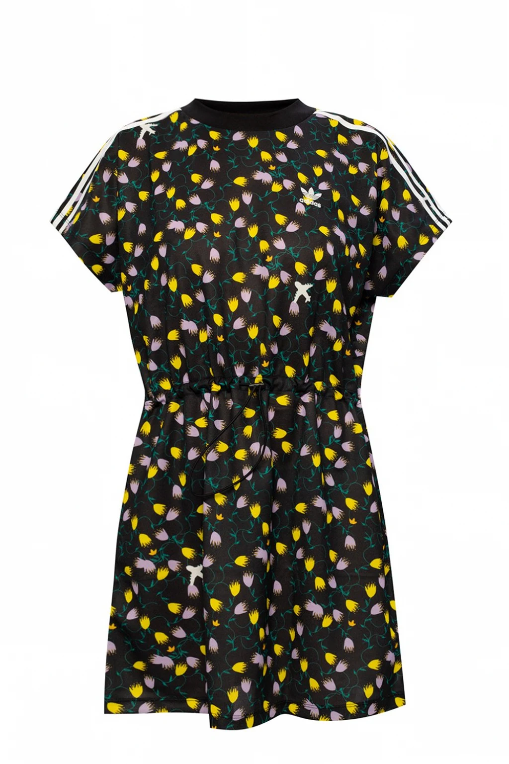 Patterned dress with logo