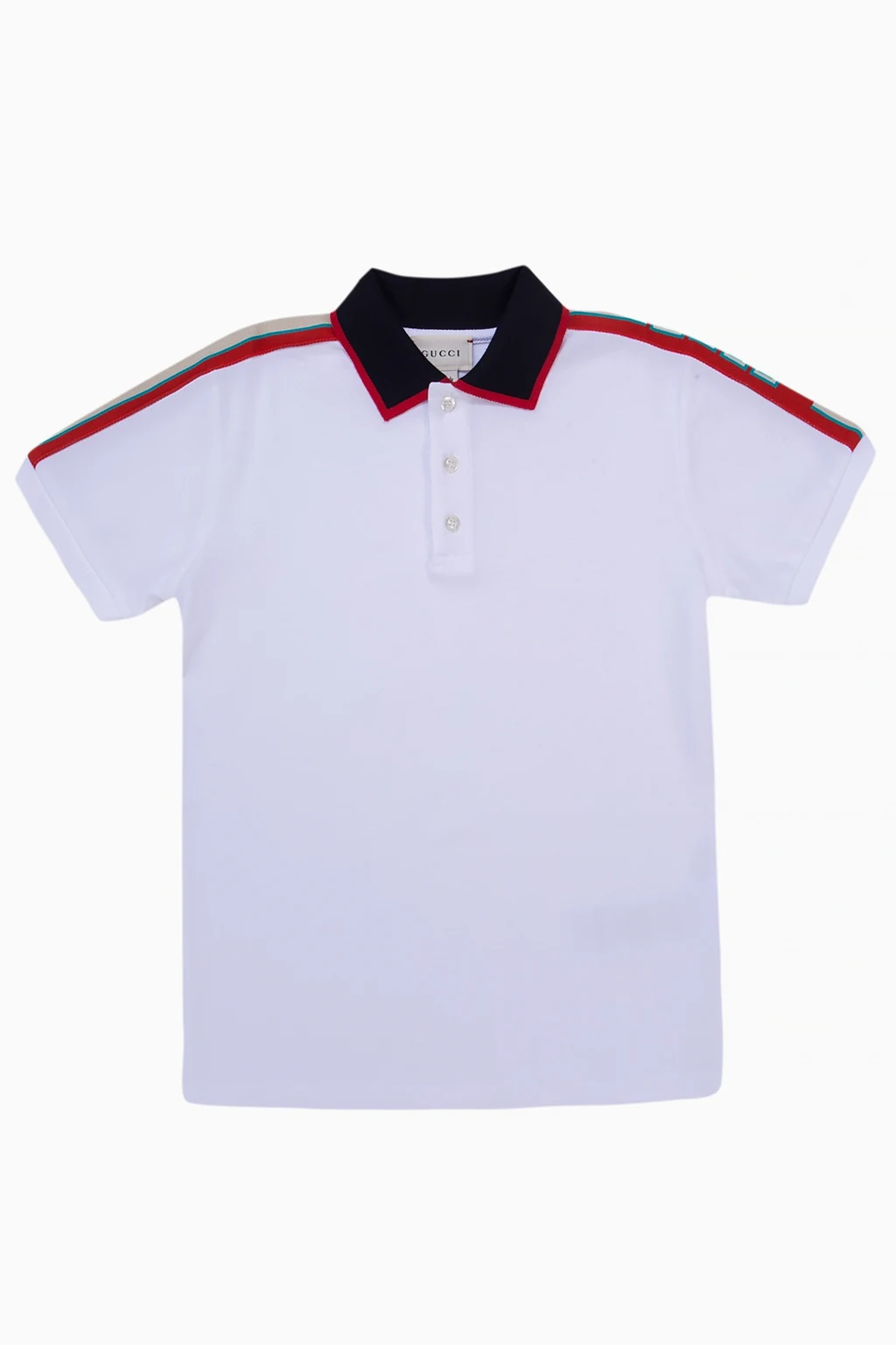 WHITE Polo with embroidered logo