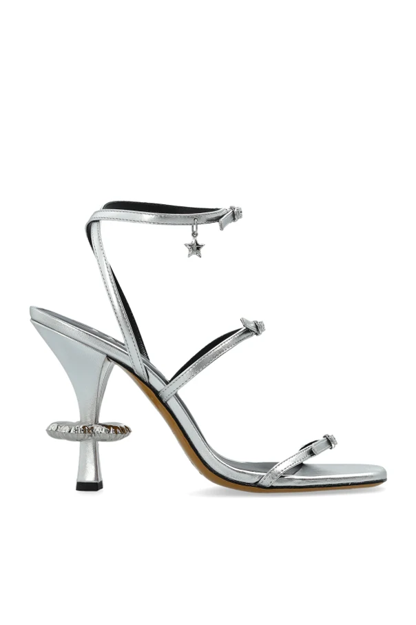 SILBER Absatzsandalen „The Daisy“