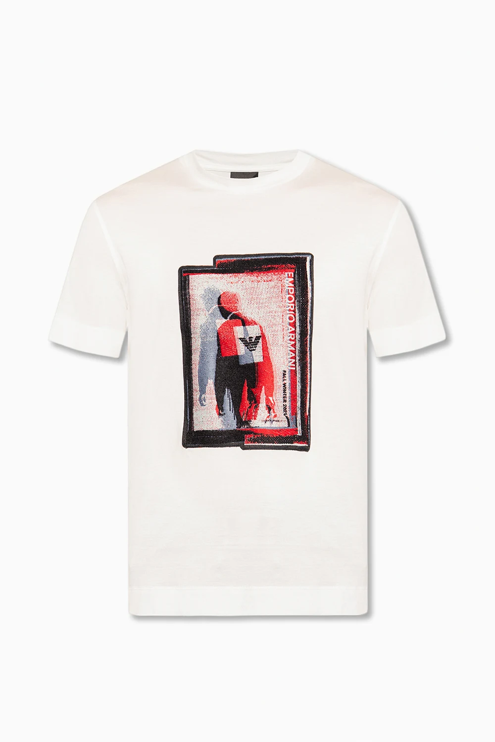 T-shirt z wyszytym wzorem