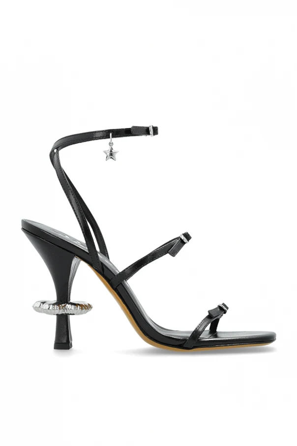 SCHWARZ Sandalen mit Absatz ‘The Daisy’