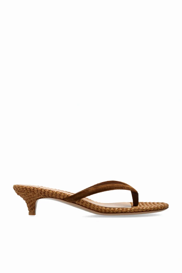 BROWN Heeled mules `Calypso`
