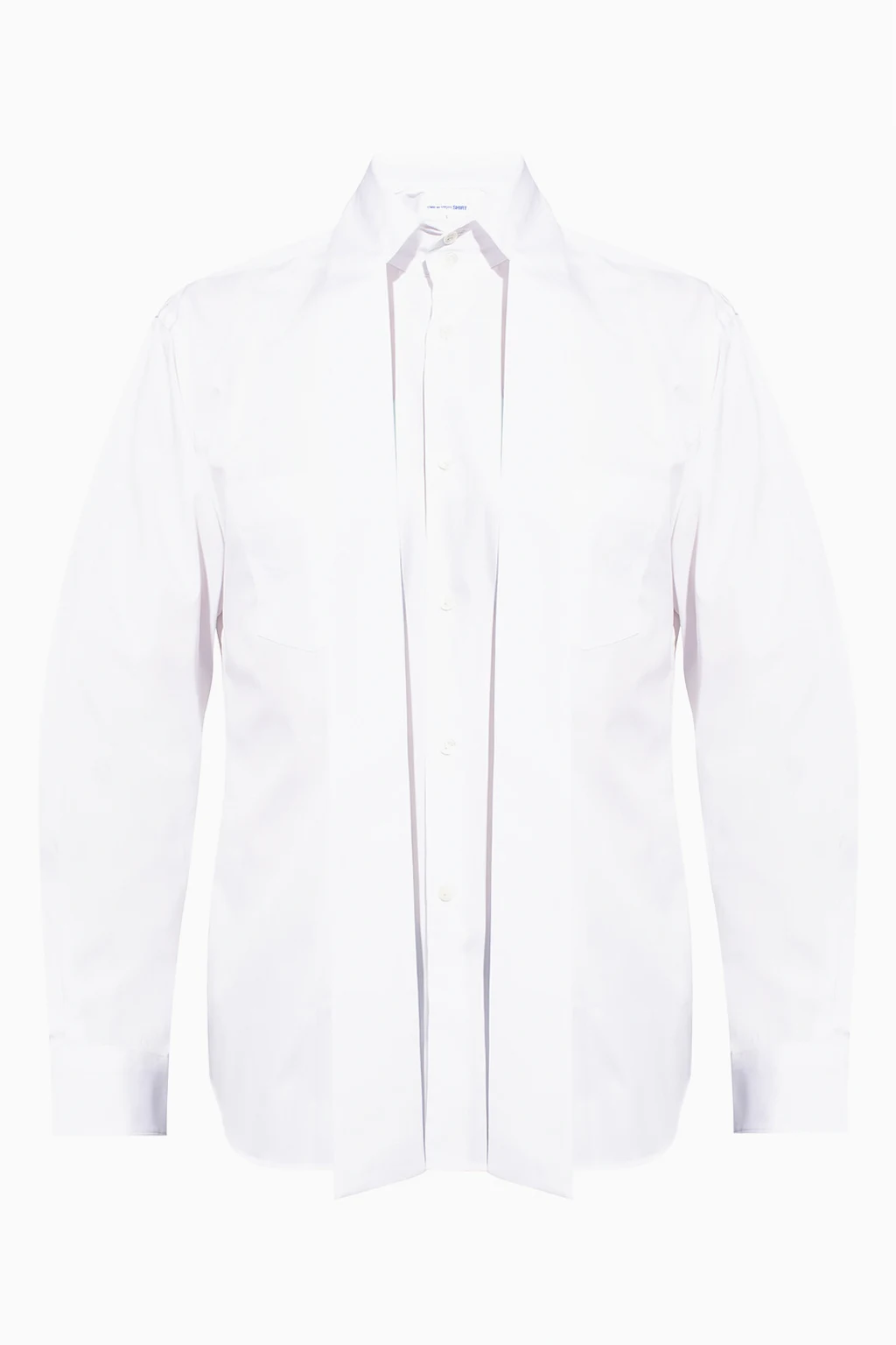 WHITE Tie-up shirt