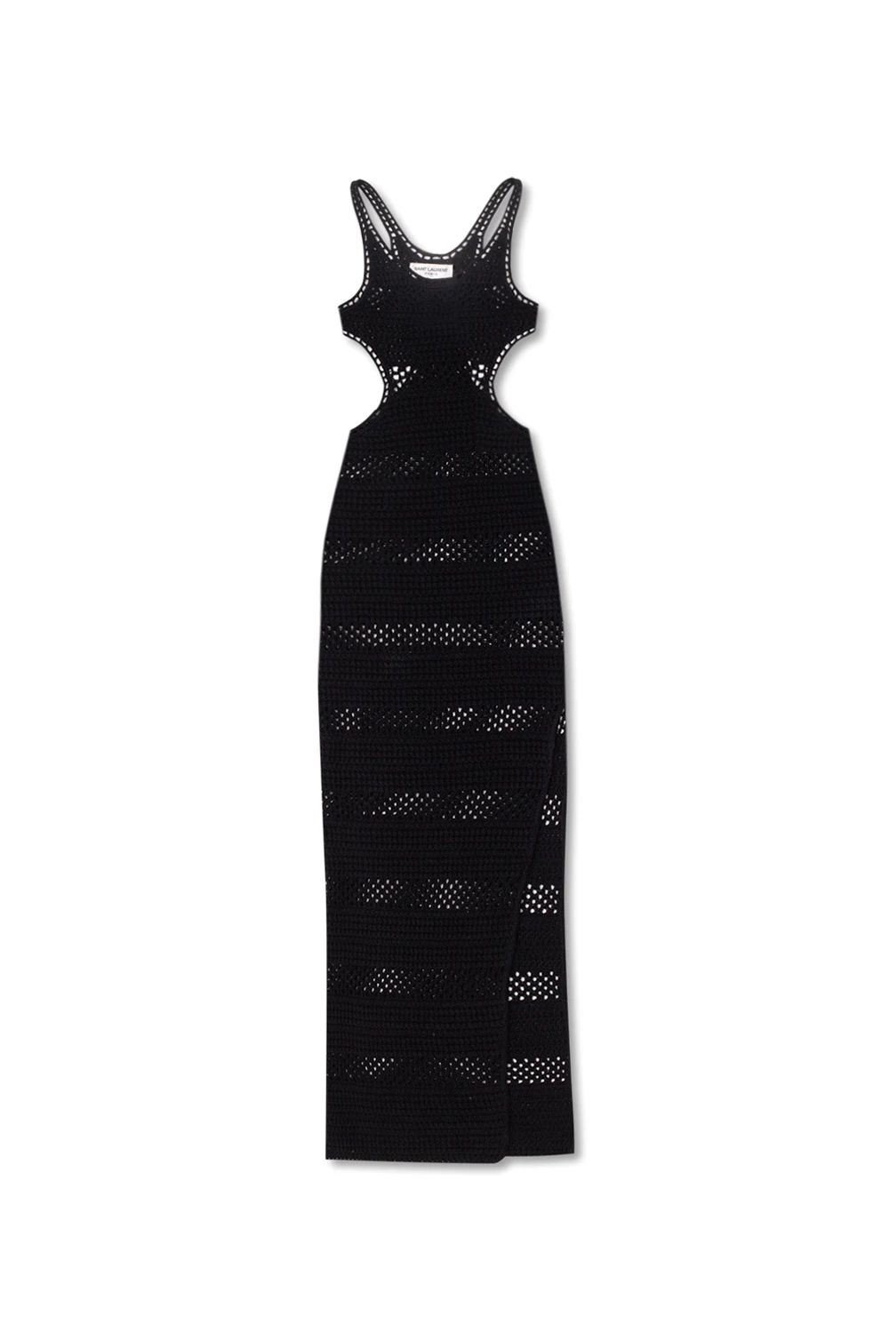 Openwork dress with cut-outs