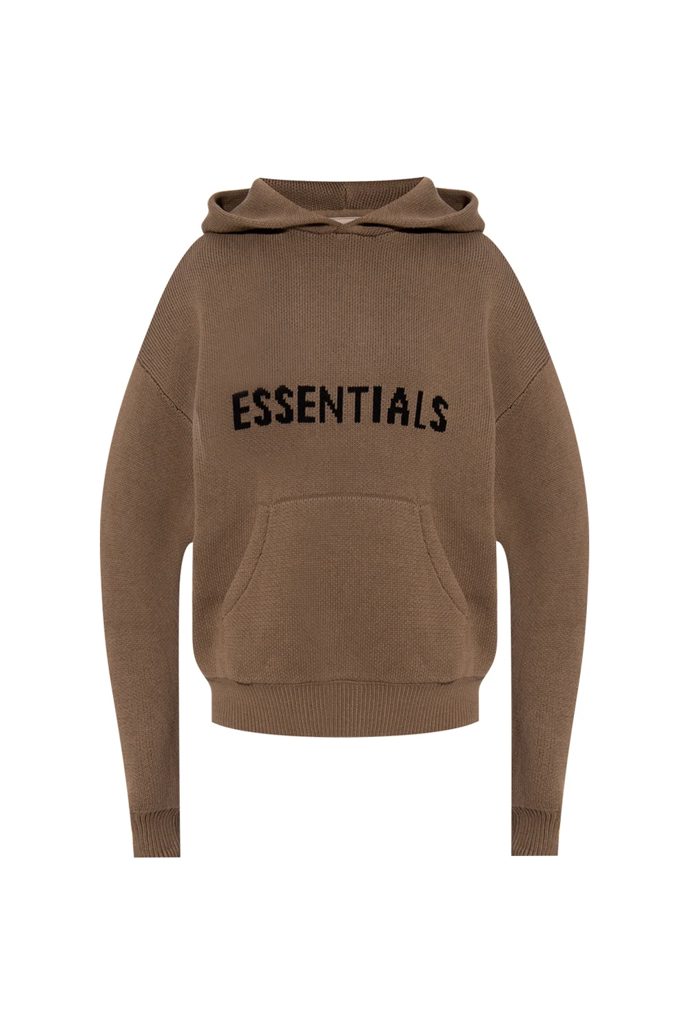BROWN Hooded sweater