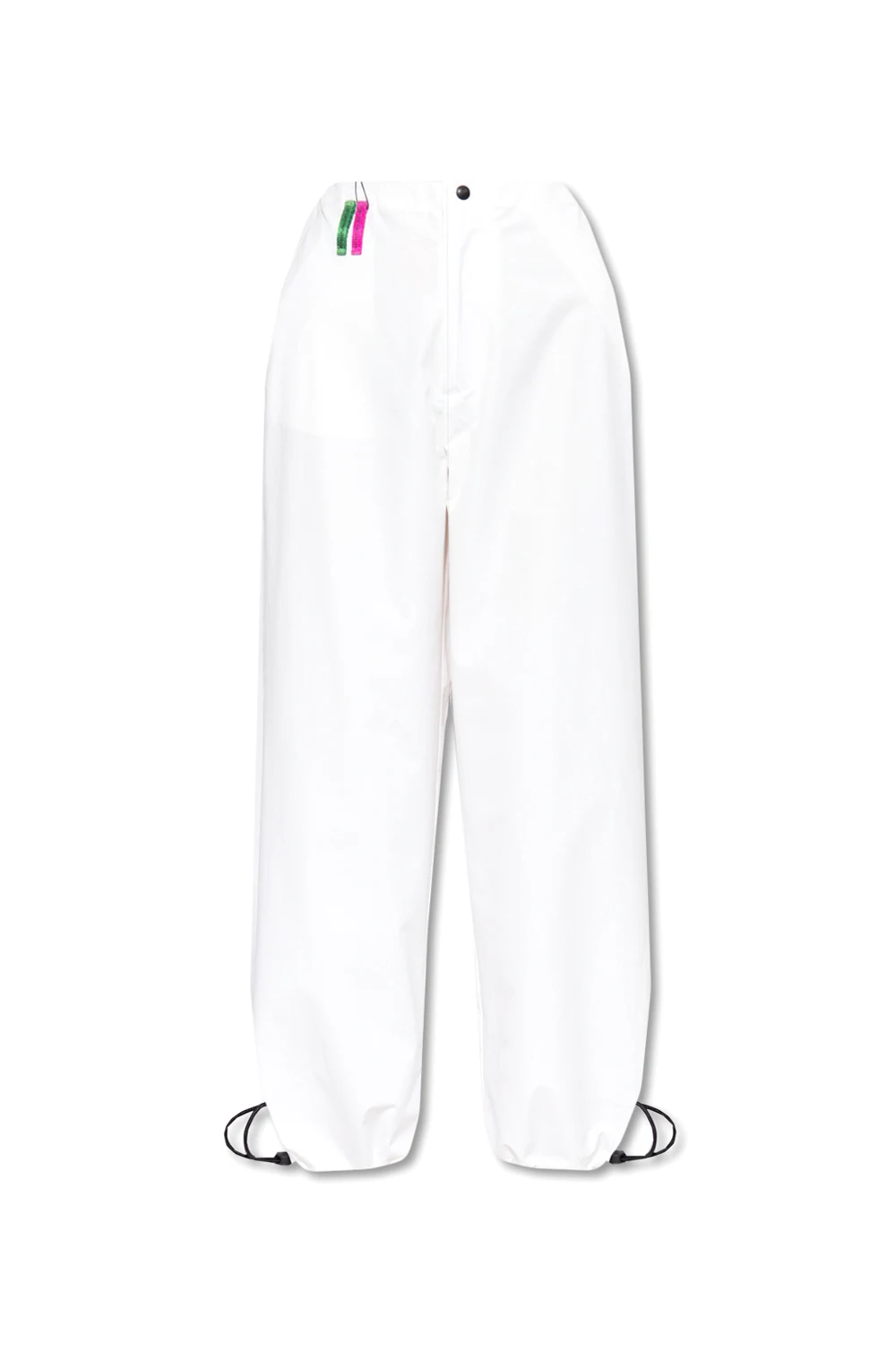 WHITE Cotton trousers