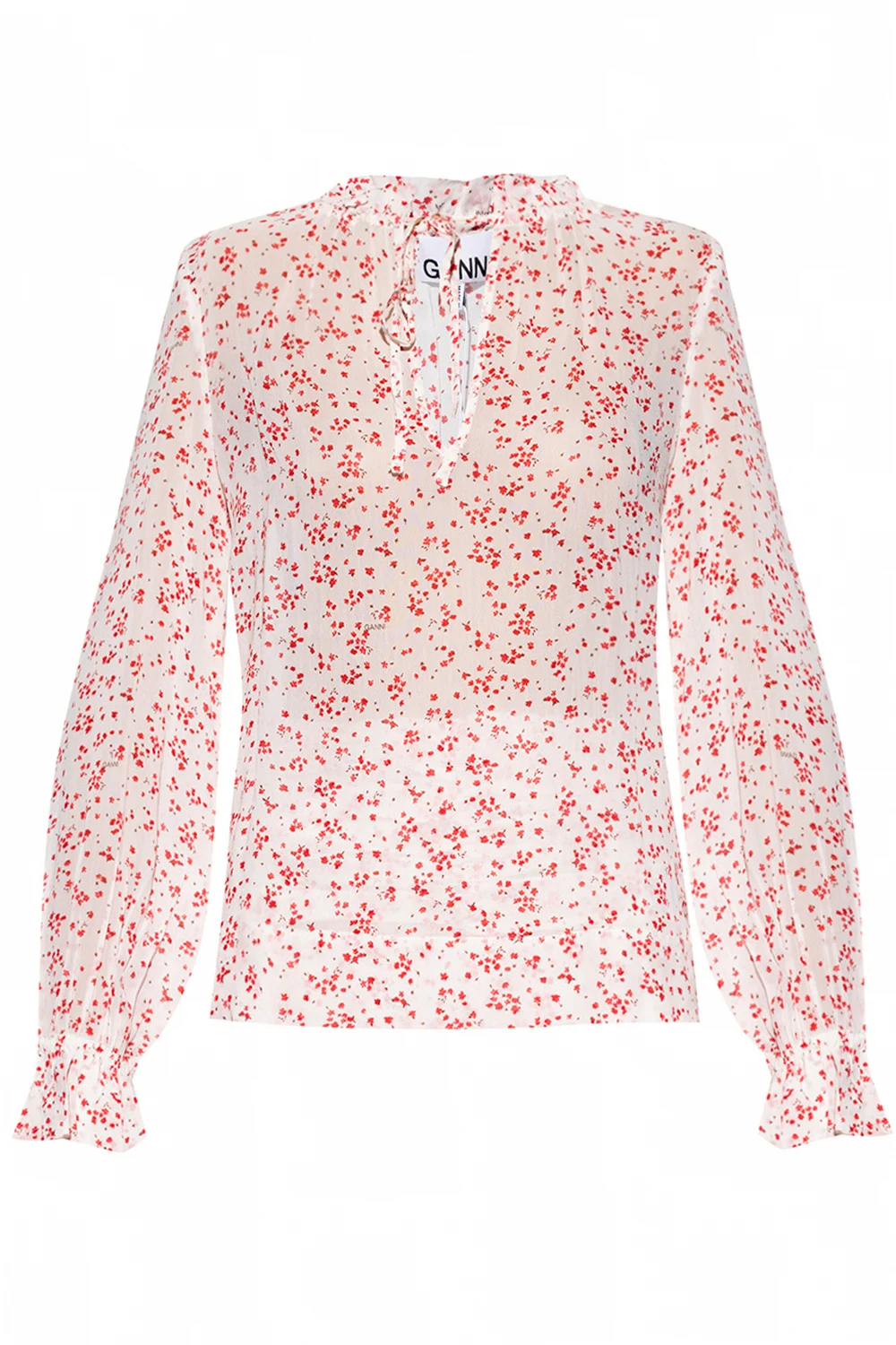 Floral-printed shirt