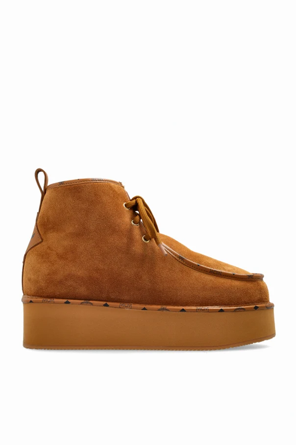 BROWN Platform snow boots