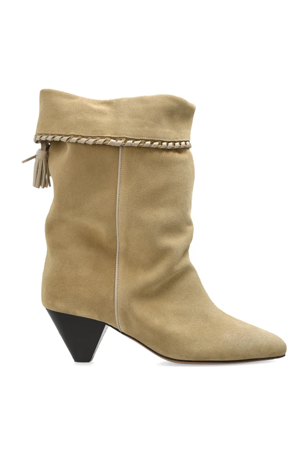 beige ‘Dalby’ suede heeled ankle boots