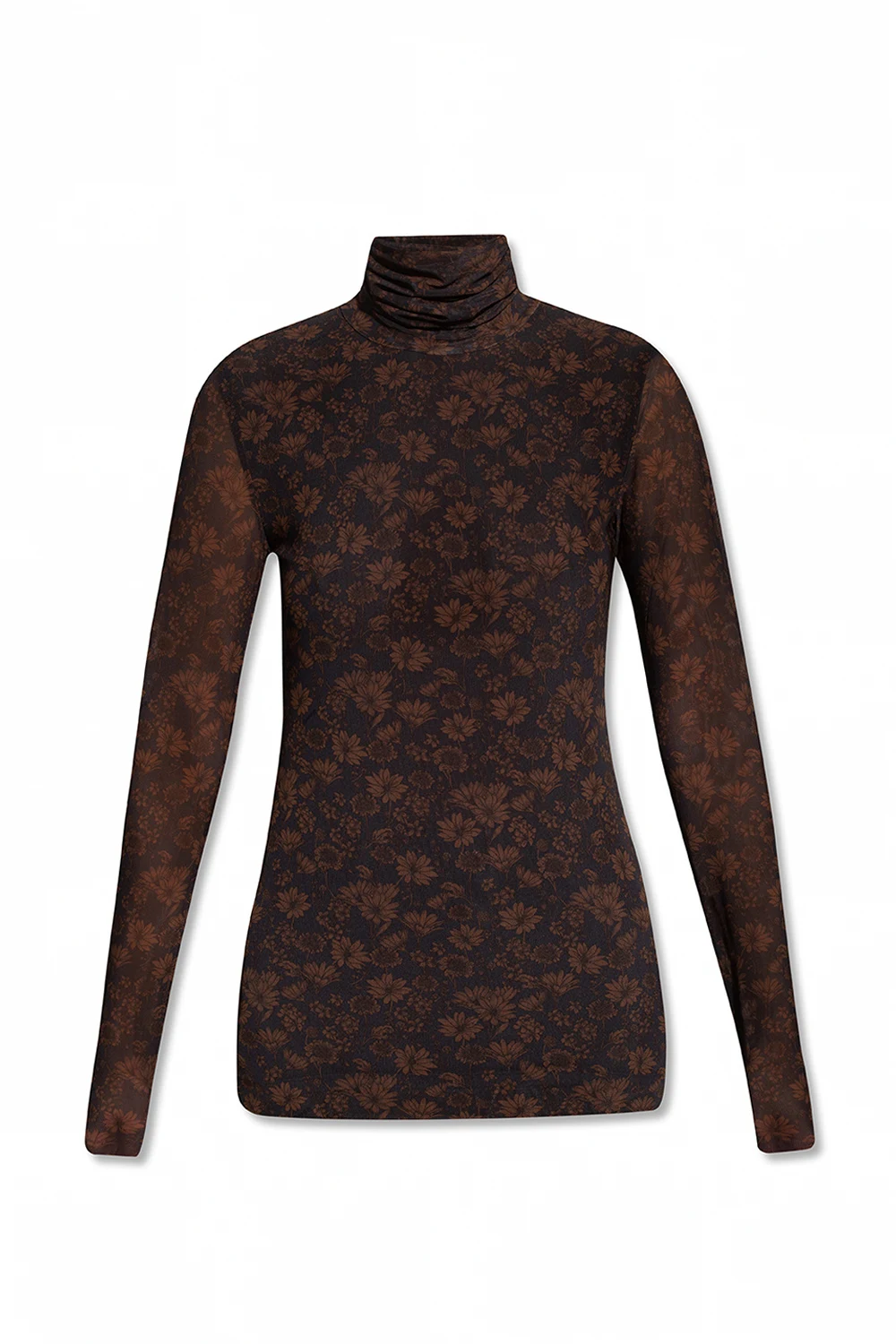 Top with floral motif