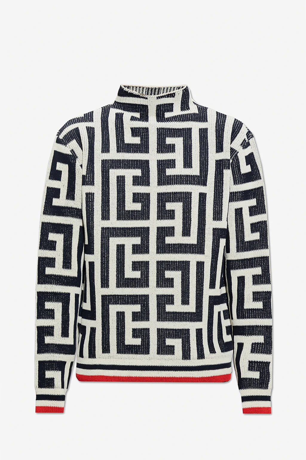WHITE Sweater with monogram
