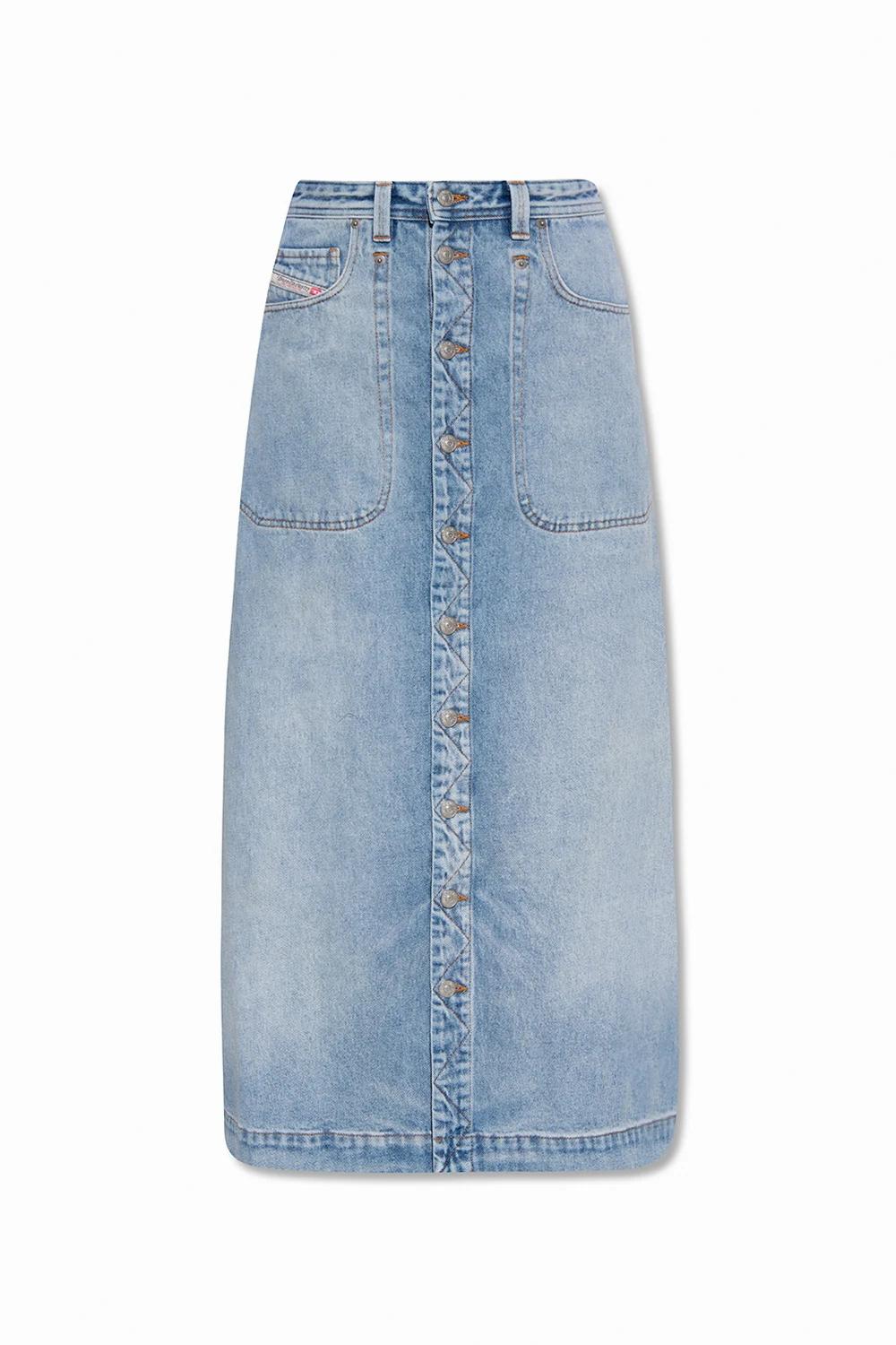light blue ‘De-Albus-L’ denim skirt