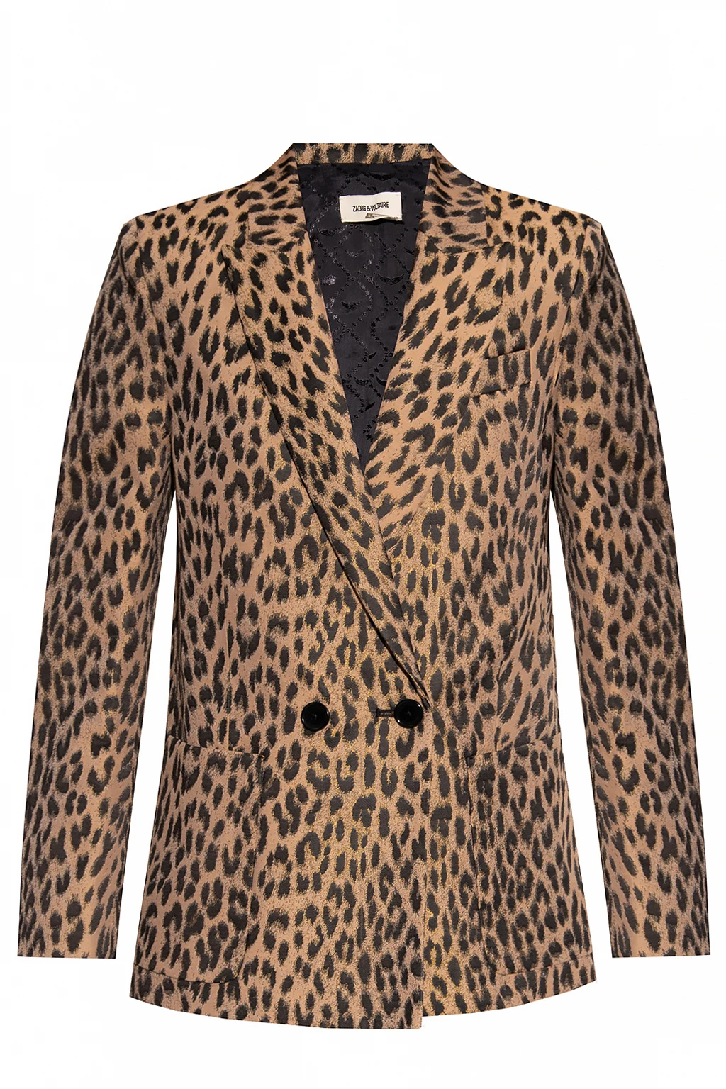 Leopard-print blazer