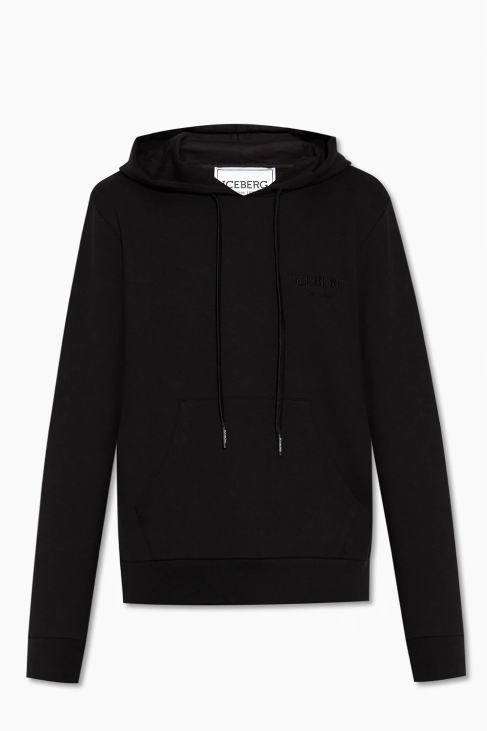 BLACK Hoodie with logo