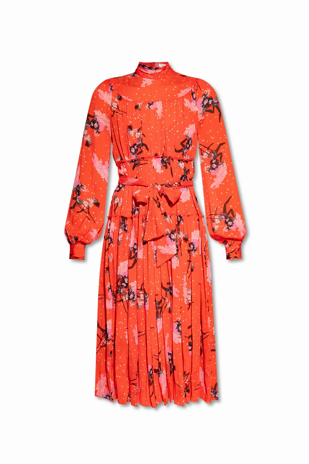 RED ‘Kent’ pleated dress