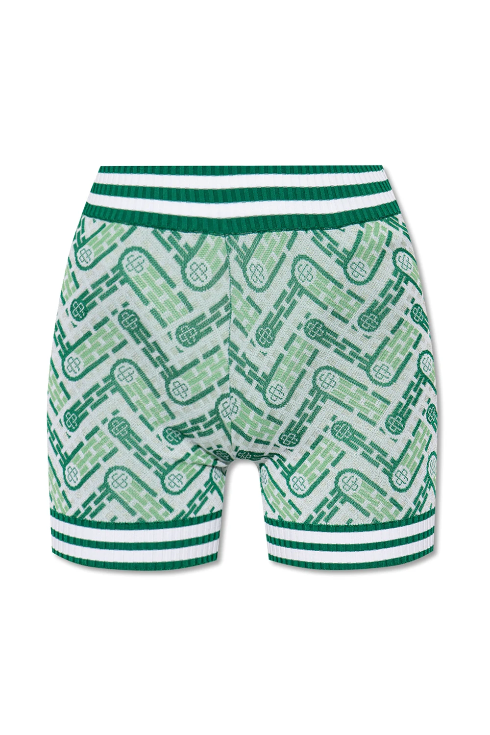 Jersey shorts with monogram