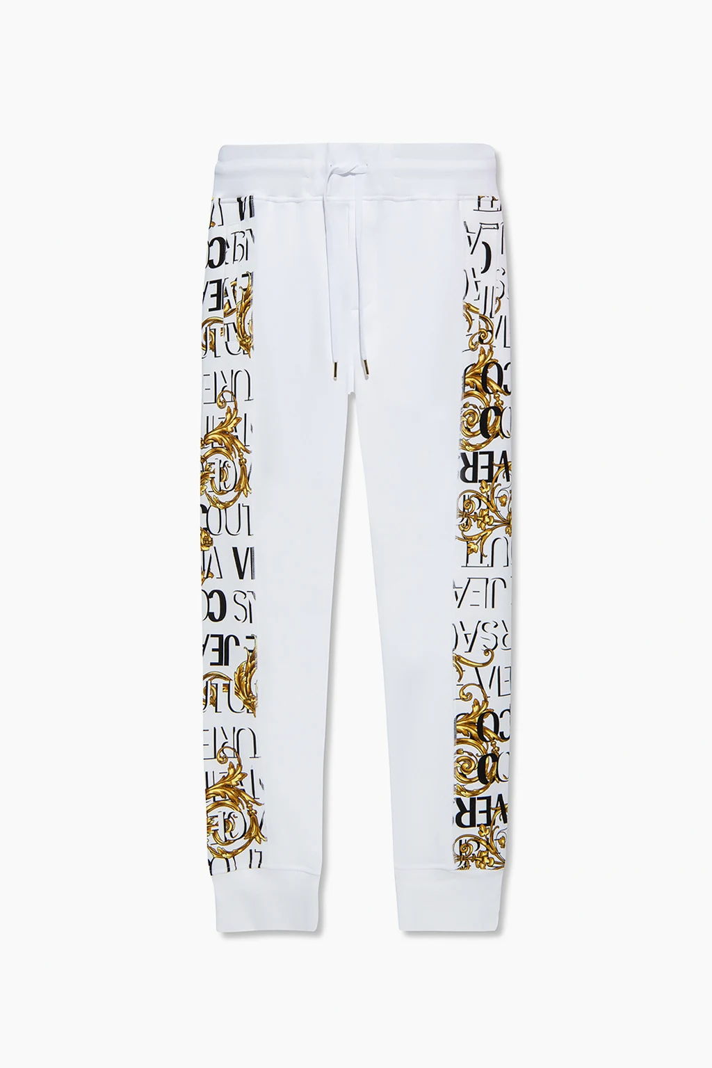 WHITE Sweatpants with logo
