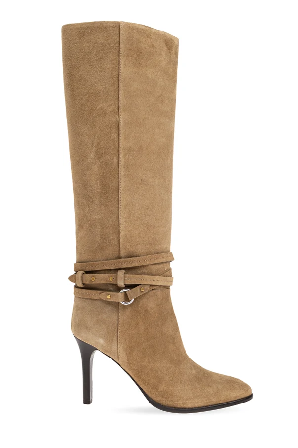beige ‘Ieva Twin’ suede boots