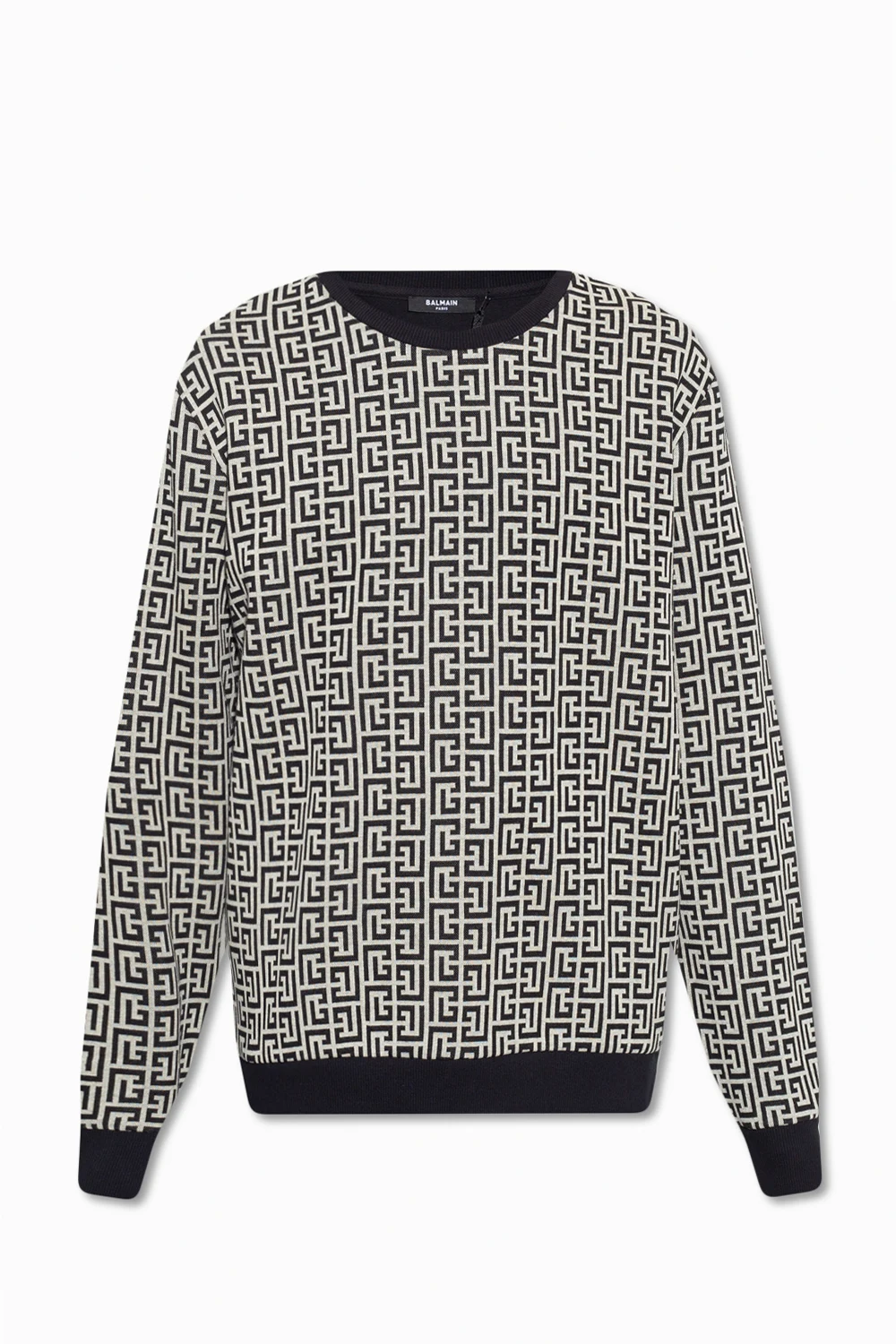 BLACK Sweatshirt with monogram