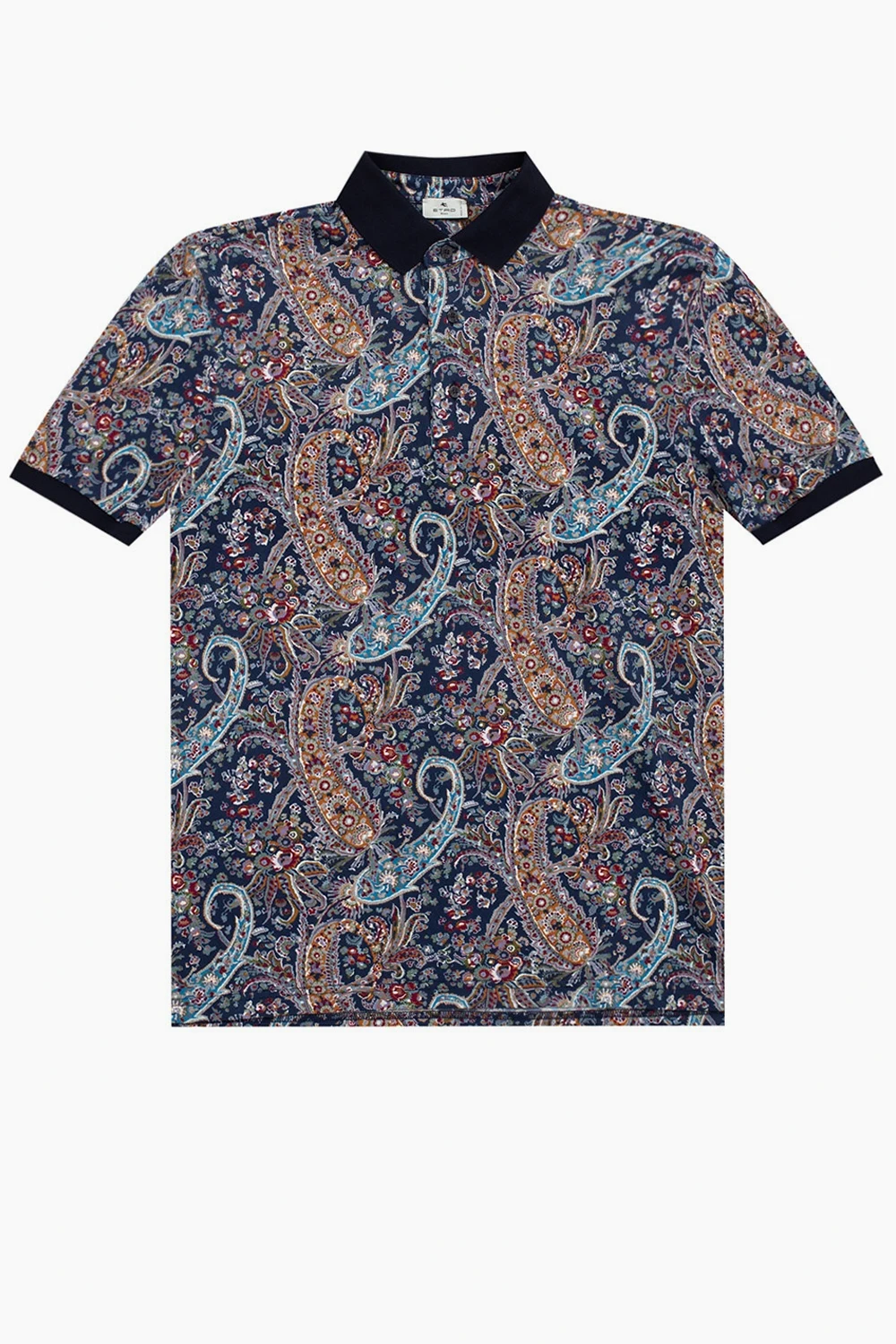 Patterned polo shirt