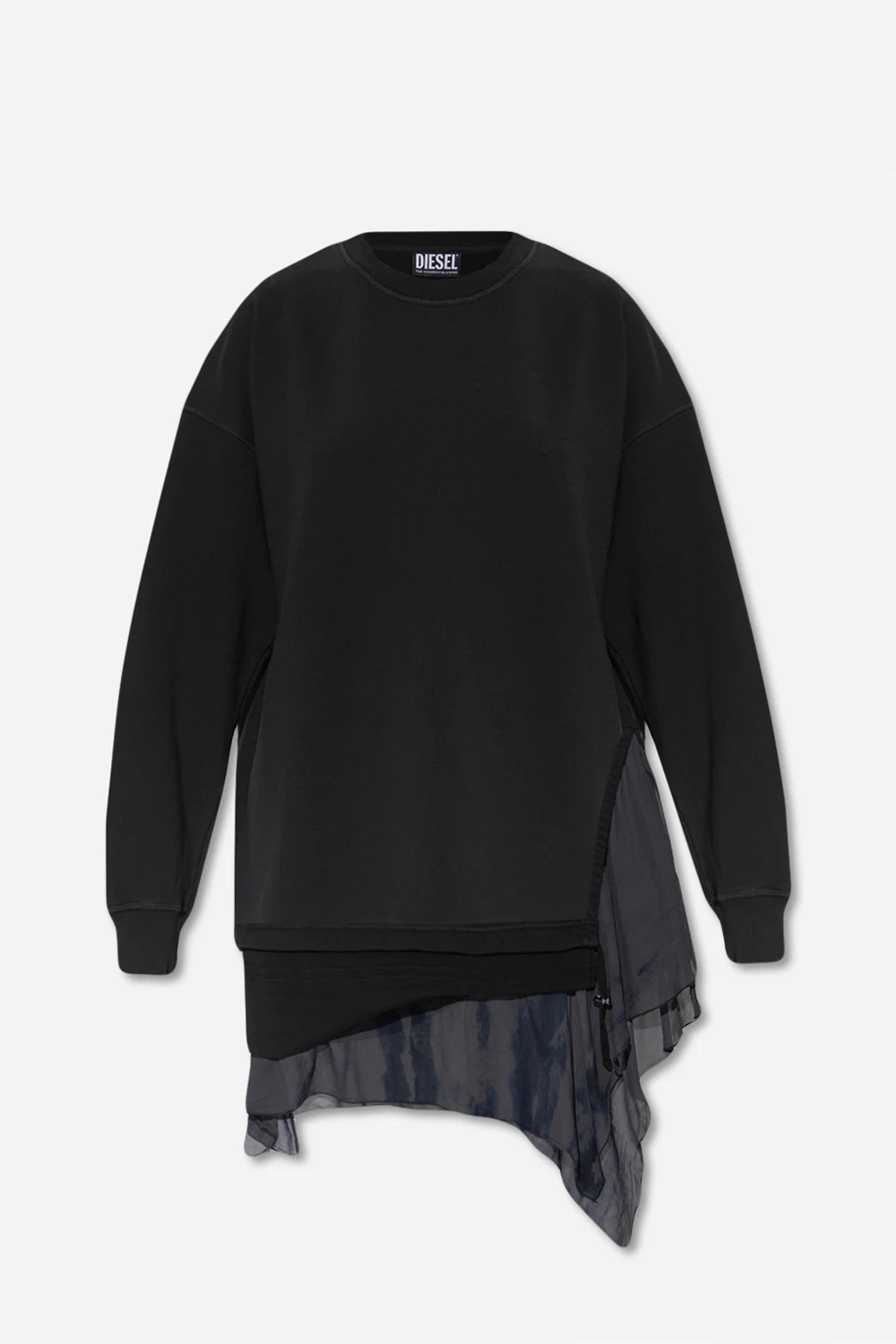 BLACK ‘D-ROLLY’ patchwork sweatshirt