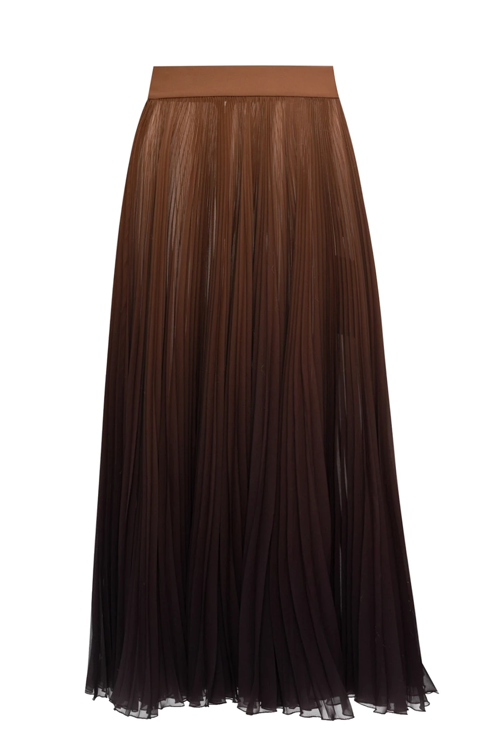 BROWN Pleated skirt