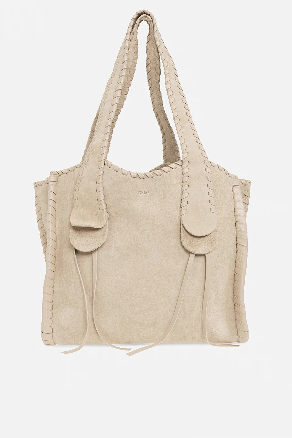 ‘Mony Medium’ suede shopper bag