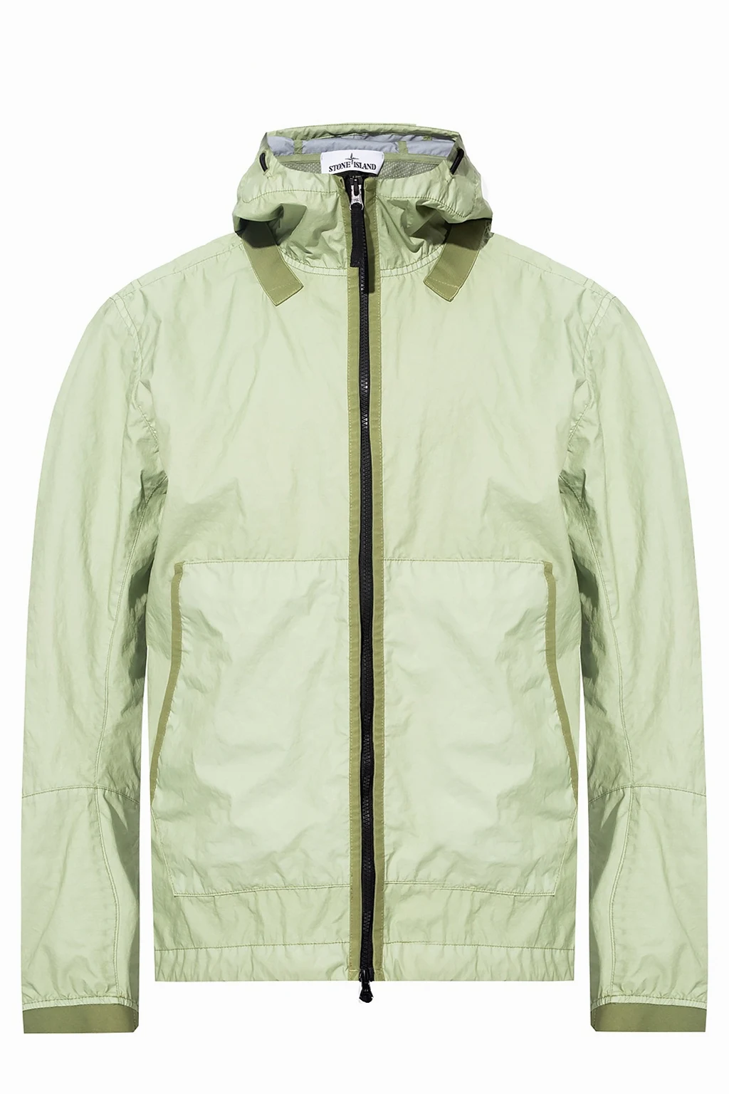 Branded rain jacket