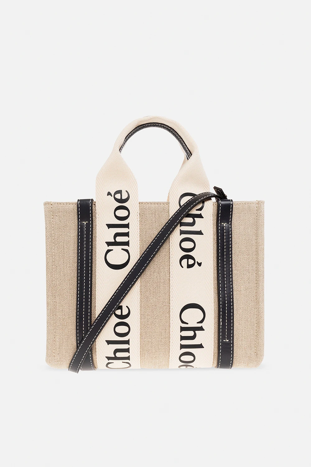 BEIGE ‘Woody Small’ shopper bag