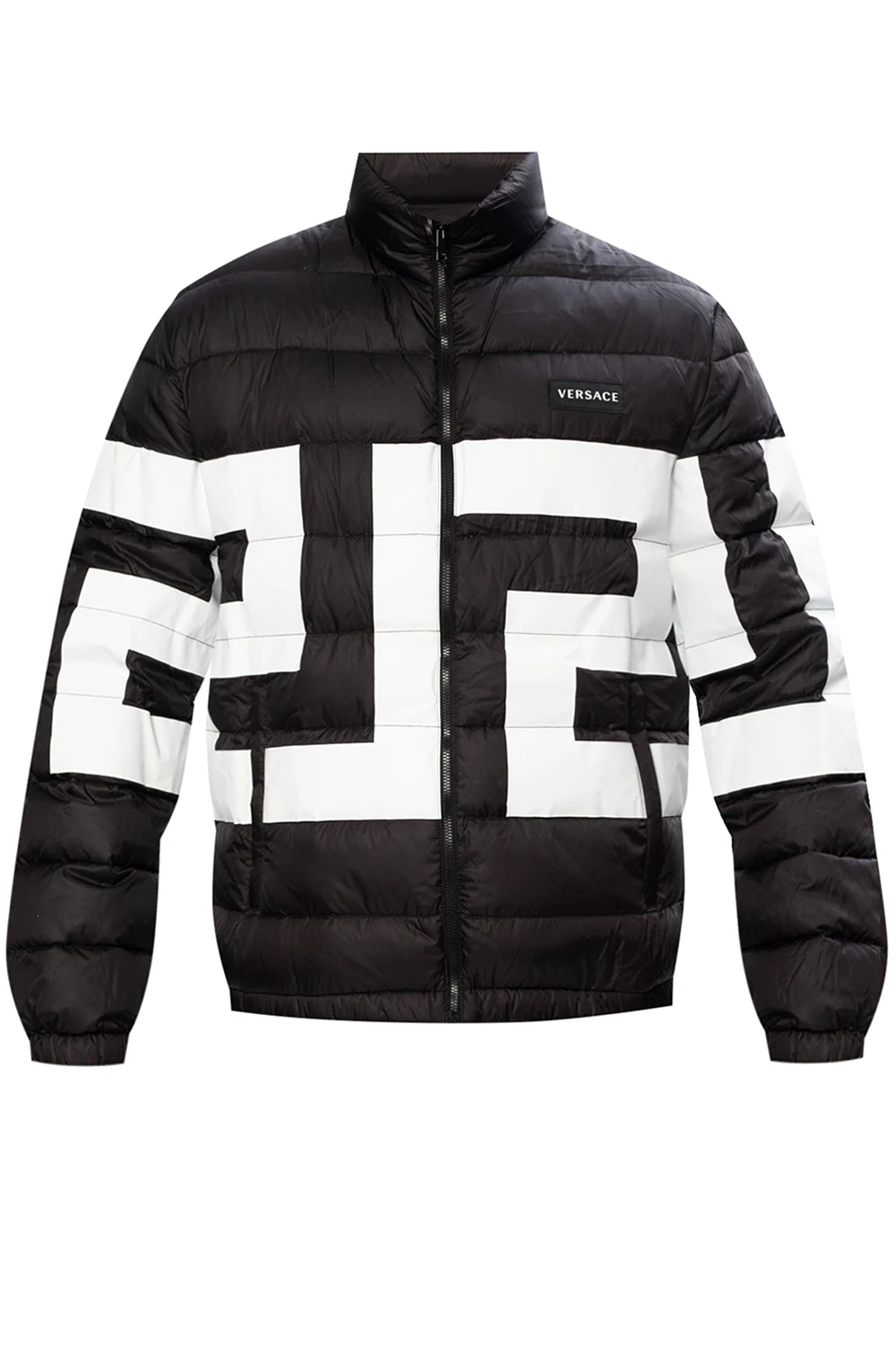 BLACK Quilted down jacket