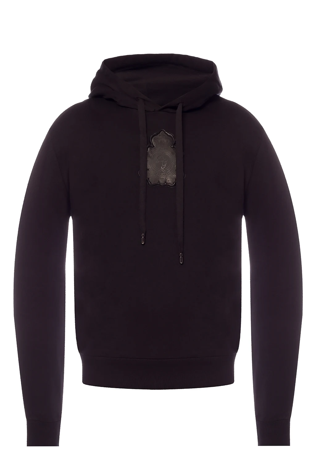 BLACK Patched sweatshirt