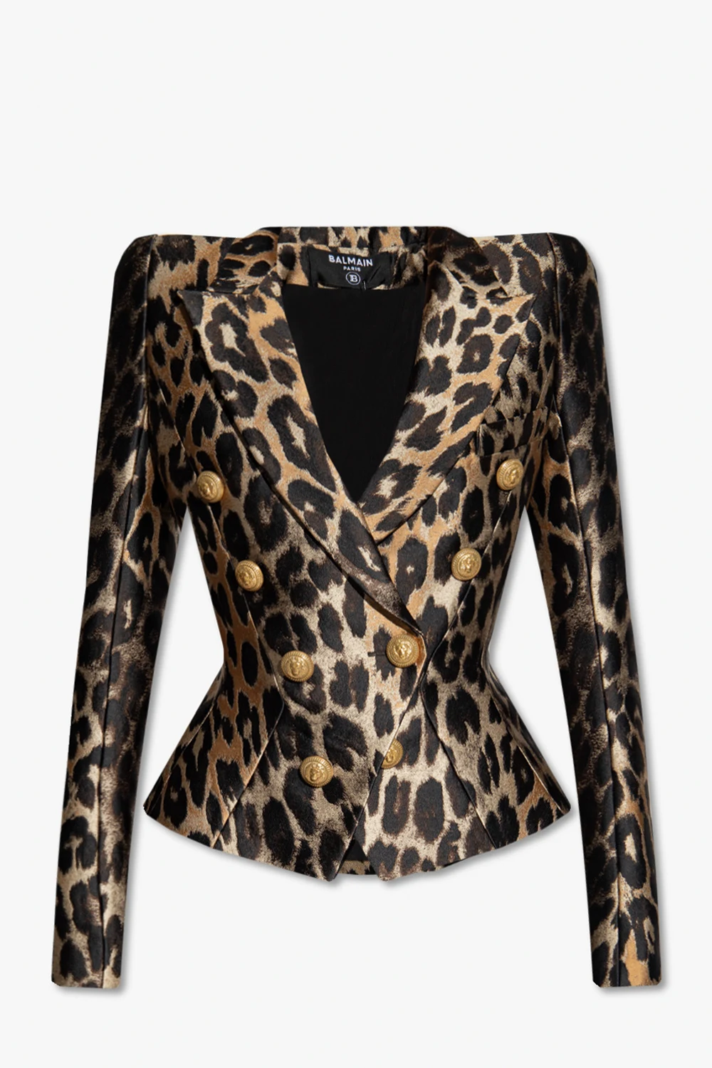 beige Blazer with animal motif