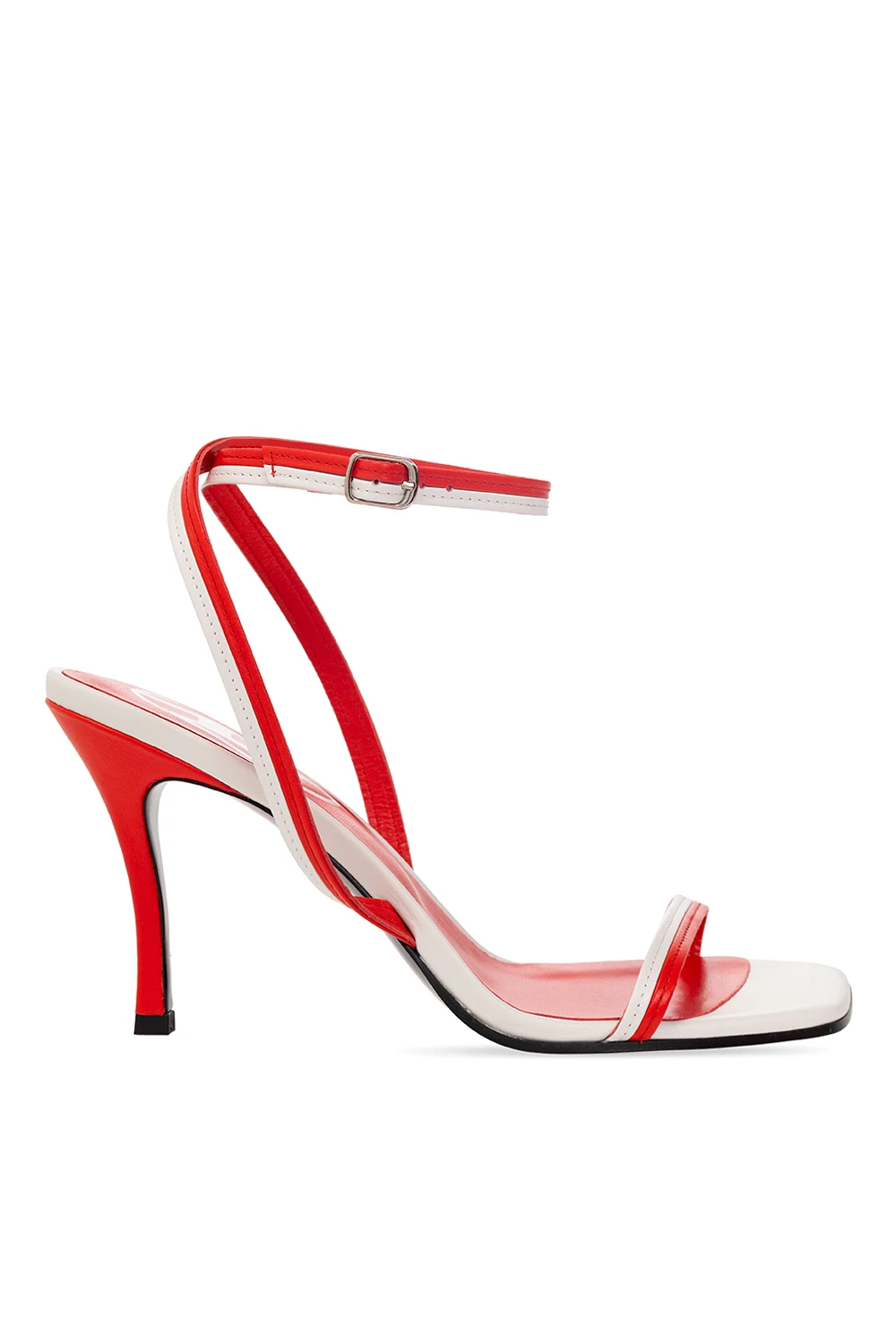 RED 'SA-ALHENA' heeled sandals