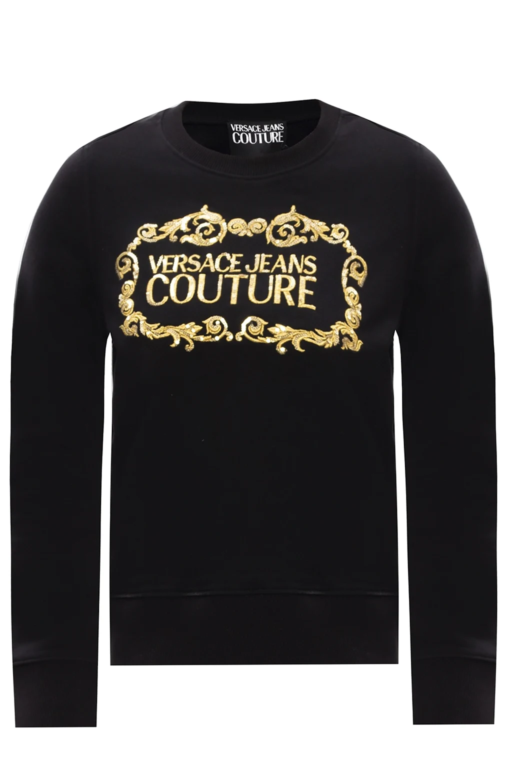 BLACK Logo-embroidered sweatshirt