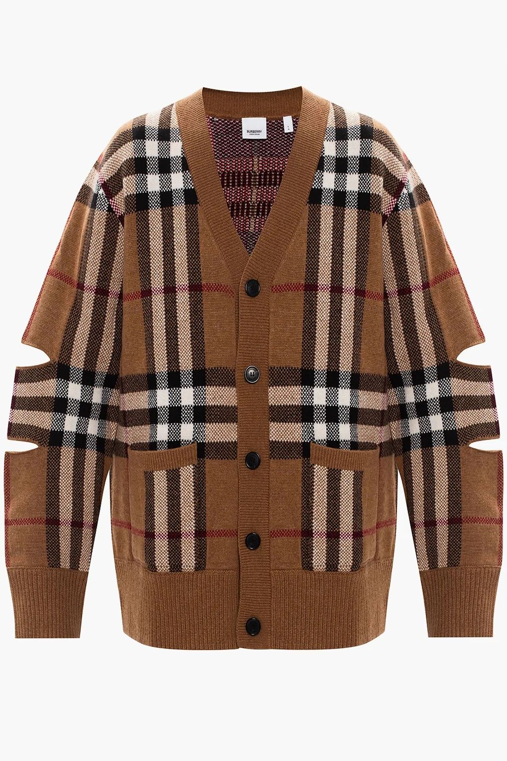 BROWN Patterned cardigan