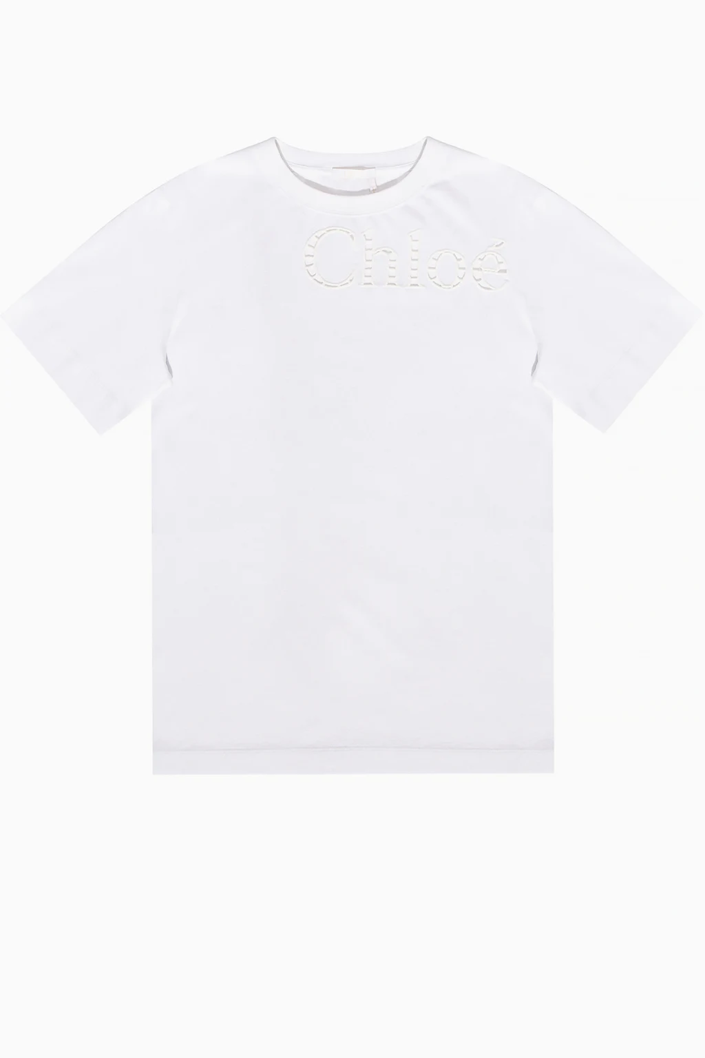 T-shirt with cut-out logo
