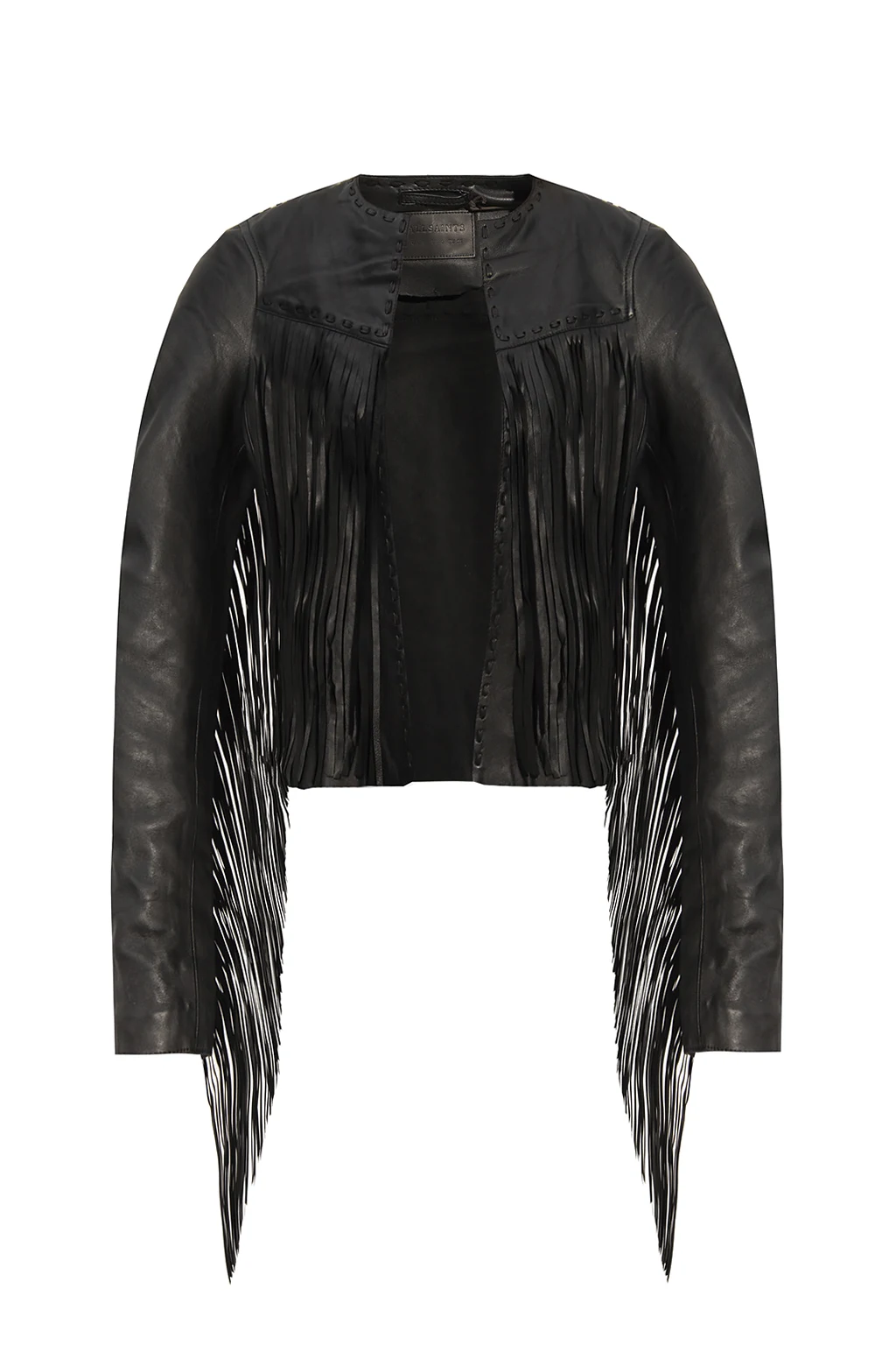 BLACK ‘Astral’ tasseled jacket