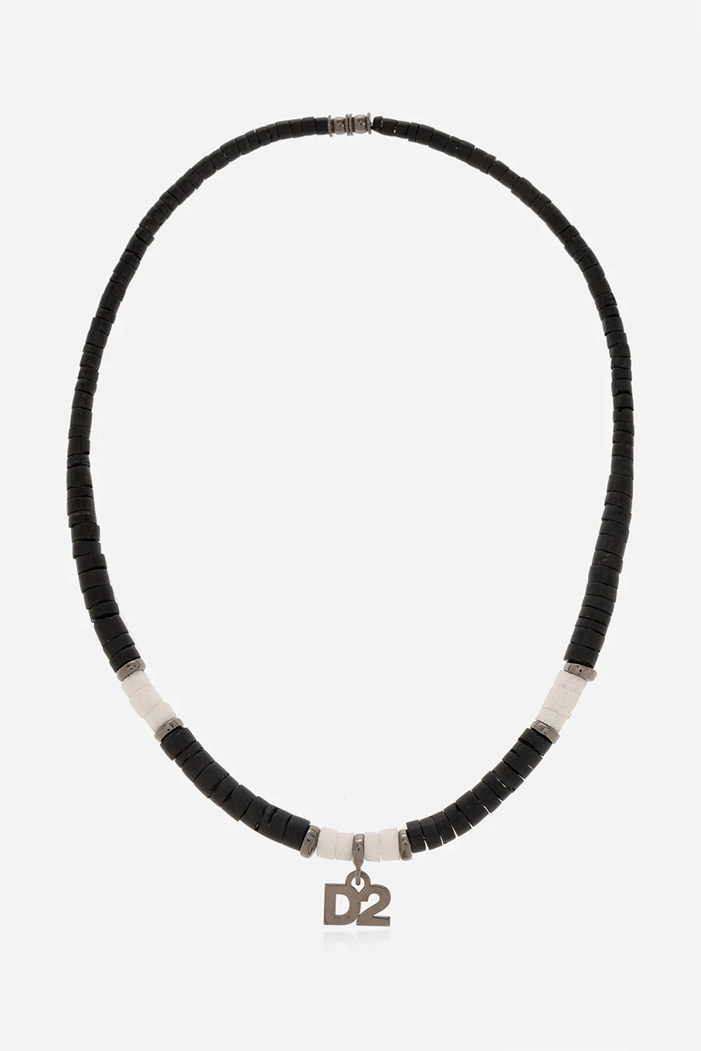 BLACK Necklace with logo pendant