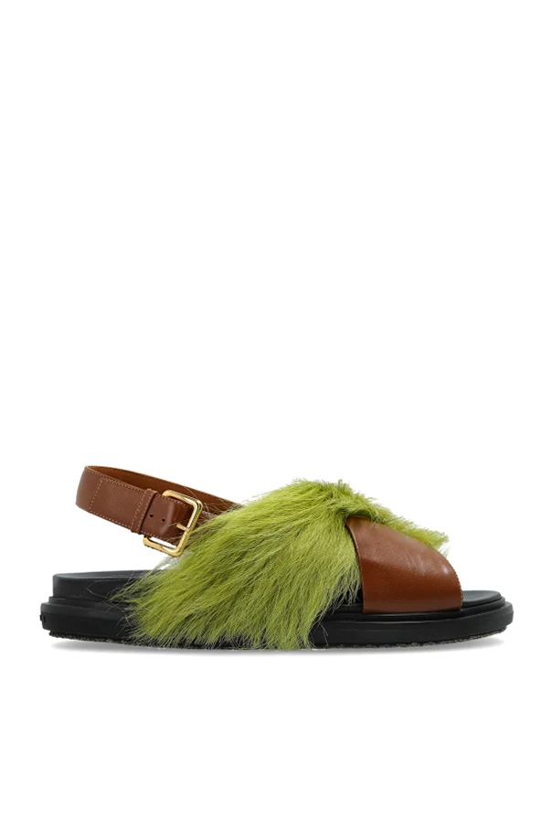 MEHRFARBIG Ledersandalen