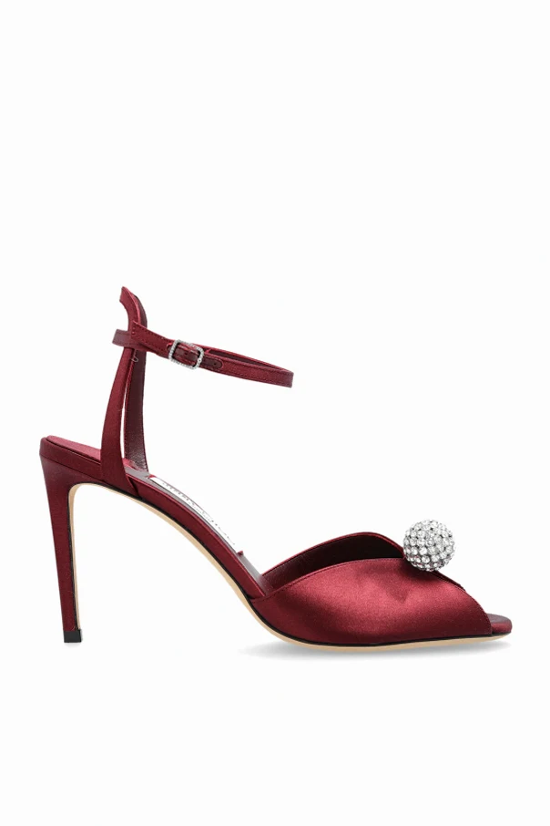 BURGUNDY “Heeled Sandals ‘Sacora’”